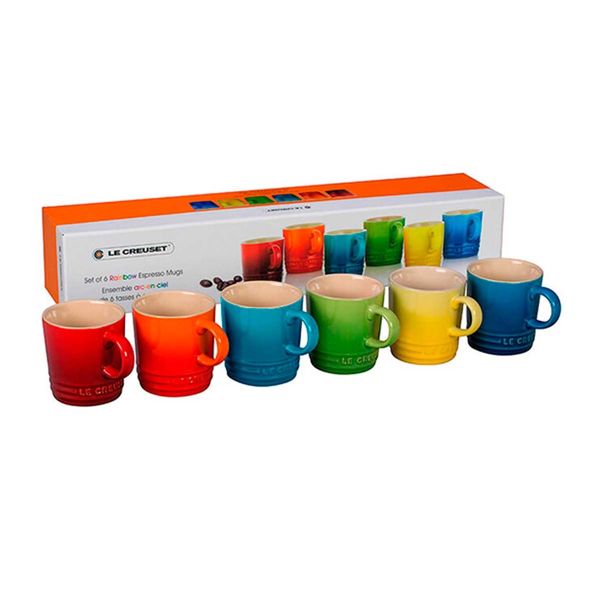 Kit de Canecas Le Creuset 100ml com 6 unidades