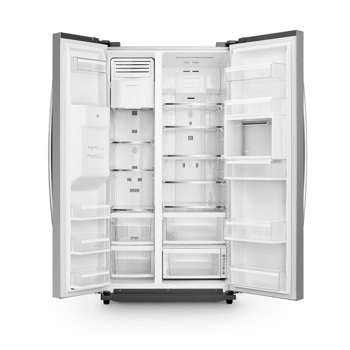 Refrigerador Electrolux SH78X Inox Side by Side 670 litros Painel Blue