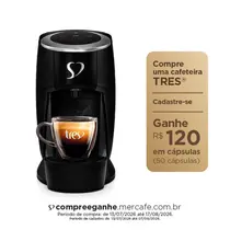 Três Corações Cafeteira Três G2 Touch Preta 127v