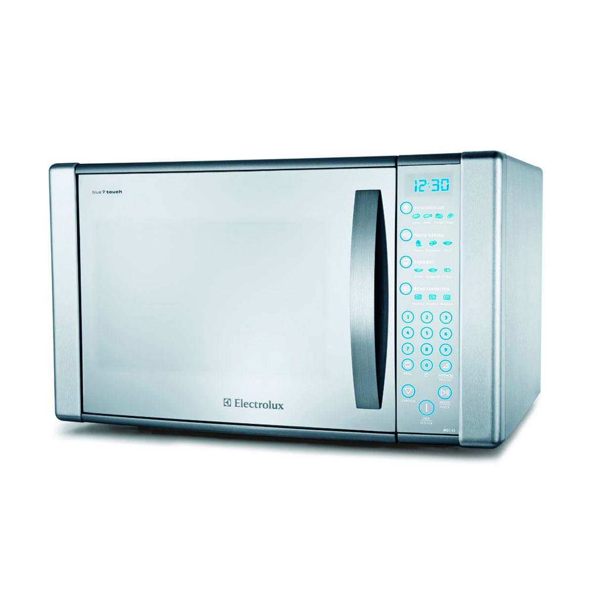 Micro Ondas Electrolux Mec Espelhado Litros Com Painel Blue Touch