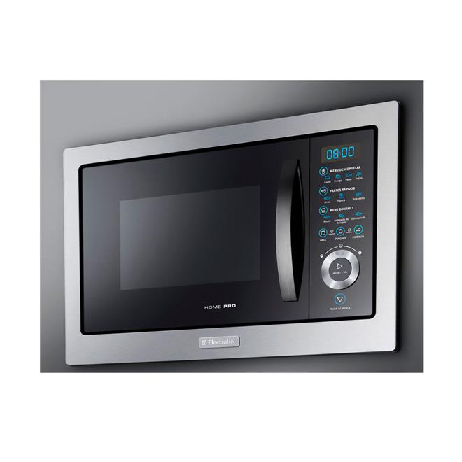 Micro-ondas De Embutir Electrolux MB38X Inox 28 Litros Grill E Painel ...