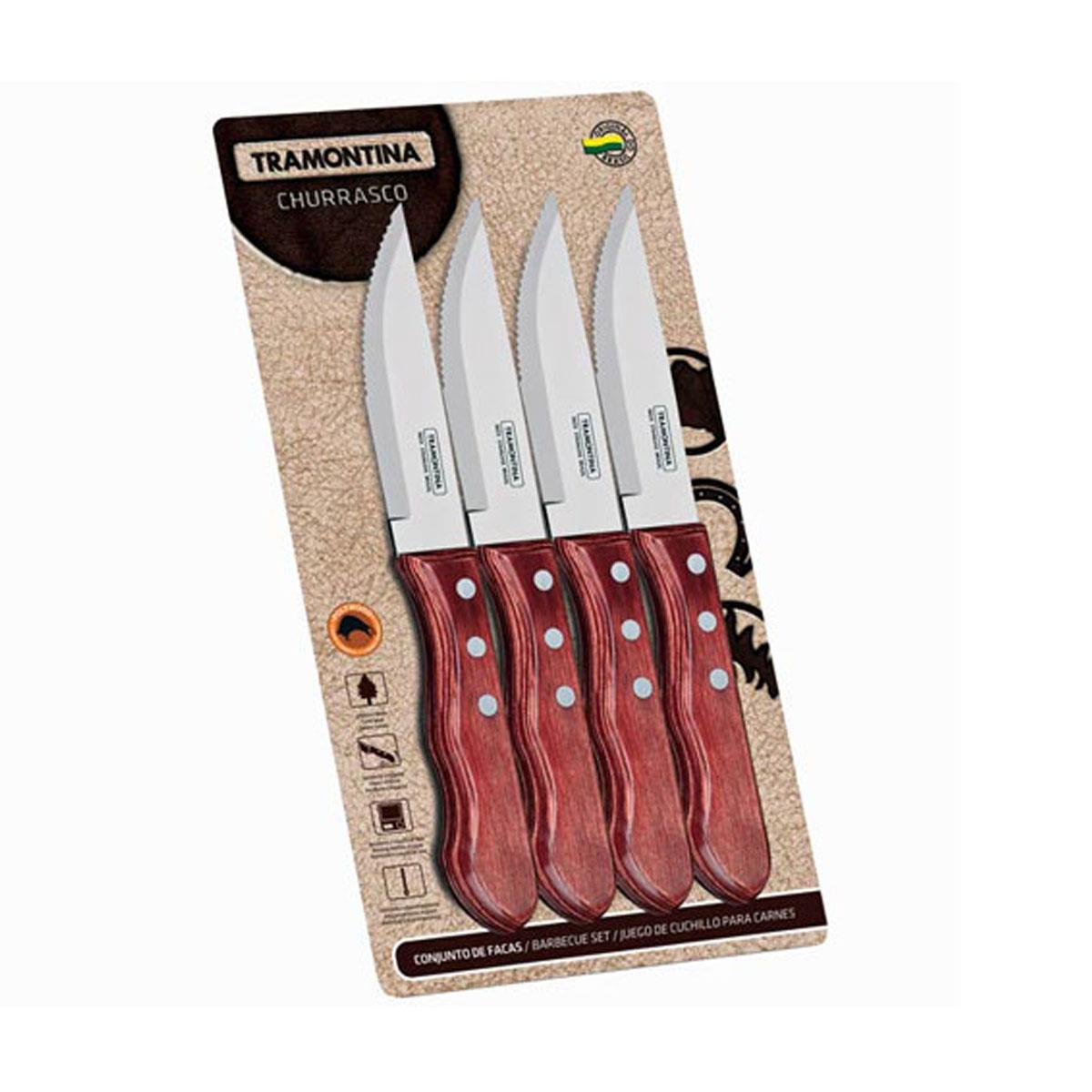 Conjunto de Facas para Churrasco Tramontina Jumbo Polywood Peças