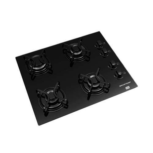 Cooktop a Gás Brastemp Ative! 4 bocas Vidro Bivolt BDD61AEUNA