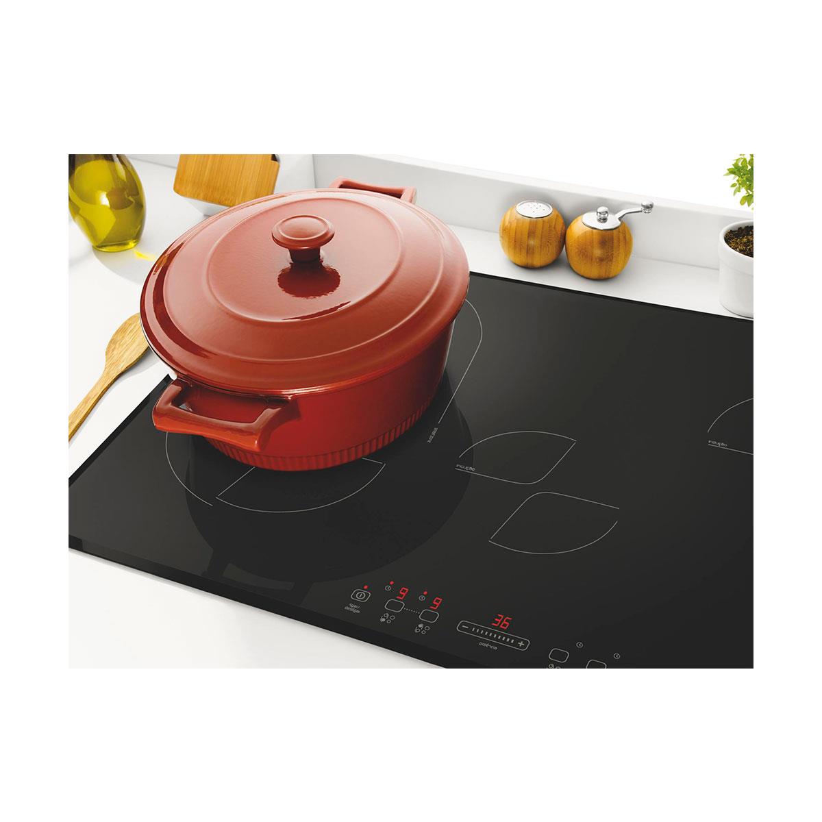 Cooktop por Indução Brastemp BDJ77AE 4 bocas Vitrocerâmico Painel Touch