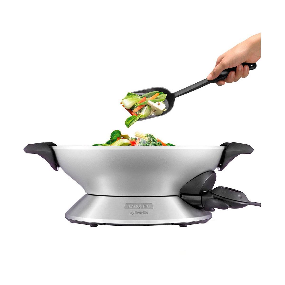 Panela Elétrica Tramontina by Breville Wok Chef Alumínio 6 litros 127V