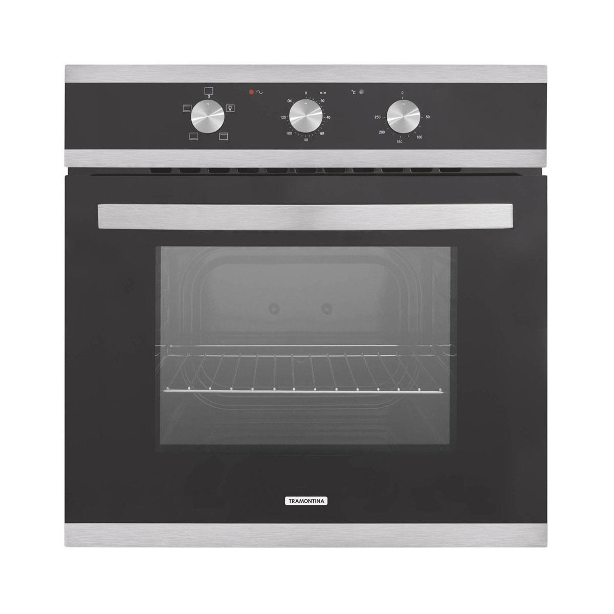 Forno Elétrico De Embutir Tramontina Glass B60 F3 Preto 57 Litros 220 V