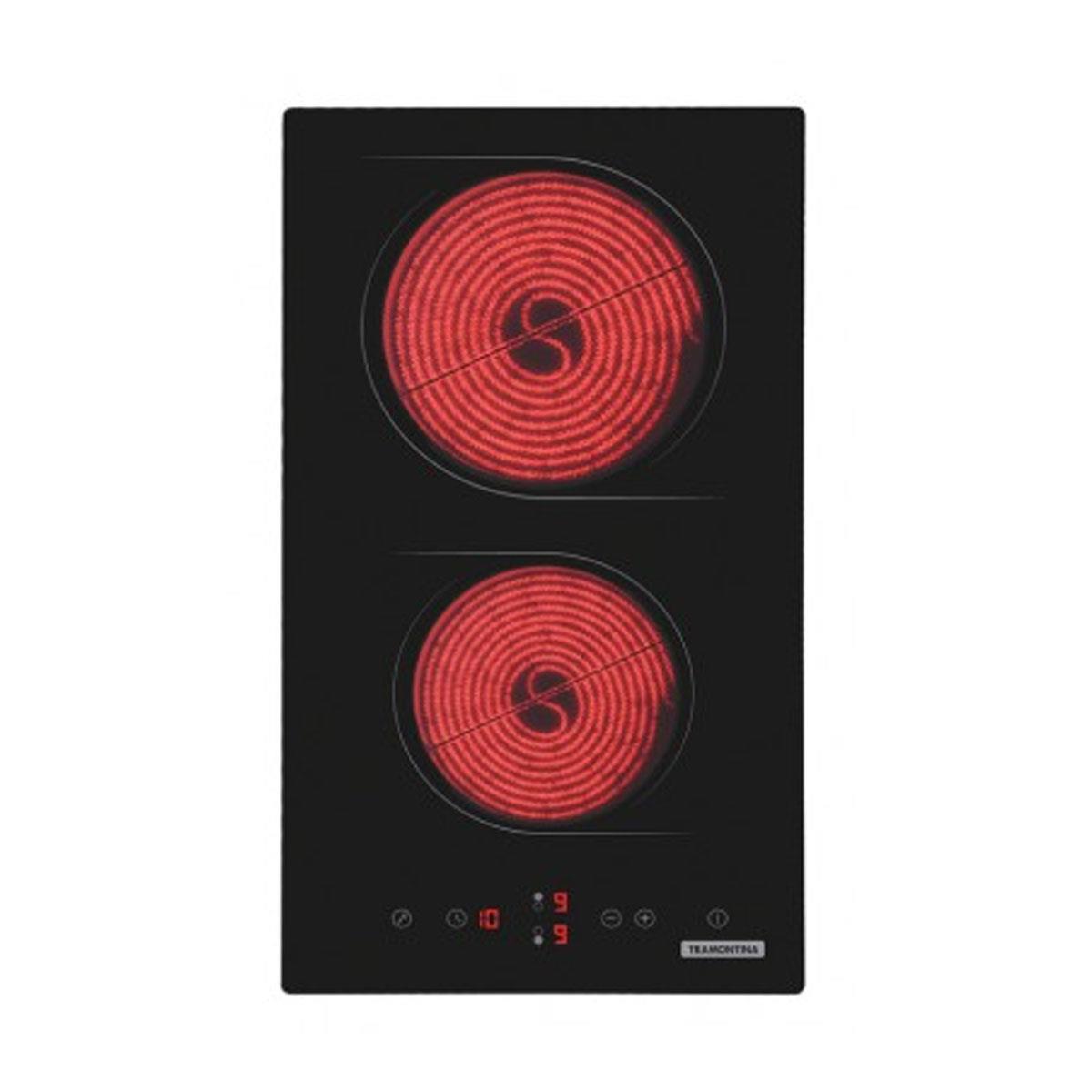 Cooktop Vitrocerâmico Elétrico Tramontina Dominó Touch 2EV30 2 Bocas