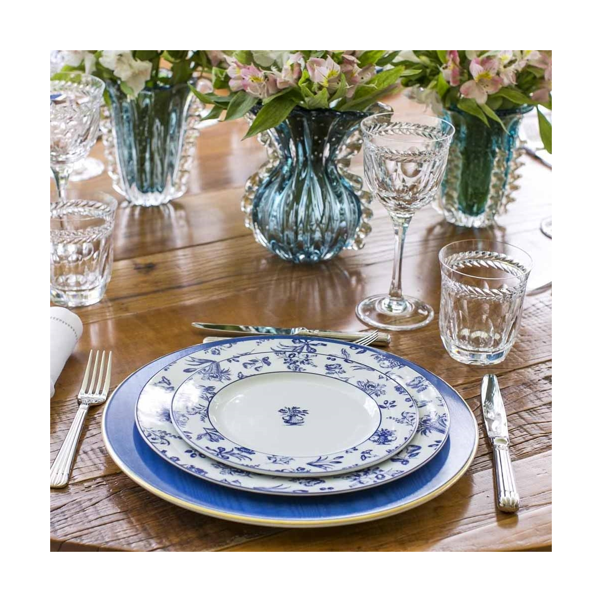 Vista Alegre Jogo Jantar Cha/Cafe 30 Pcs Chintz Azul