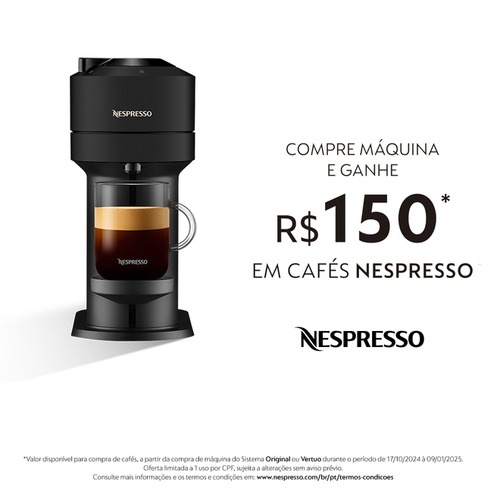 Cafeteira Expresso Nespresso Vertuo Next Preto 110v - Gcv1brmbne