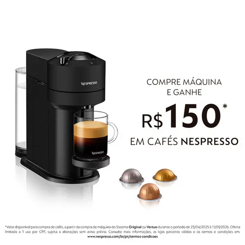 Nespresso Cafeteira Vertuo Line Next Matt Black 127v