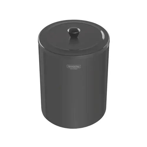Tramontina Lixeira 5l Inox Com Black