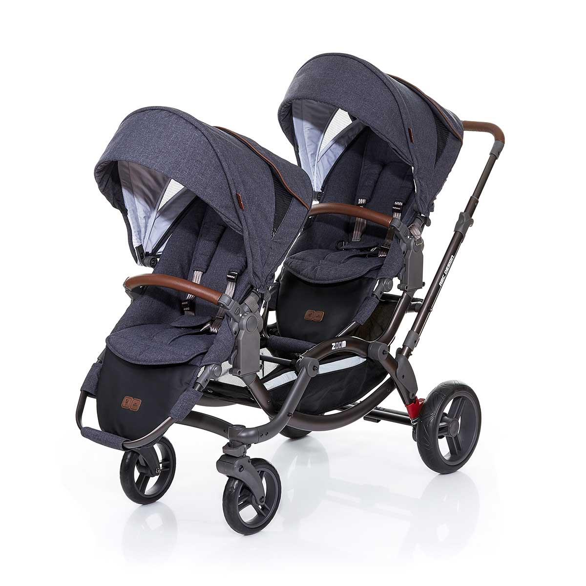 Carrinho de Bebê para Gêmeos ABC Design Zoom até 30kg