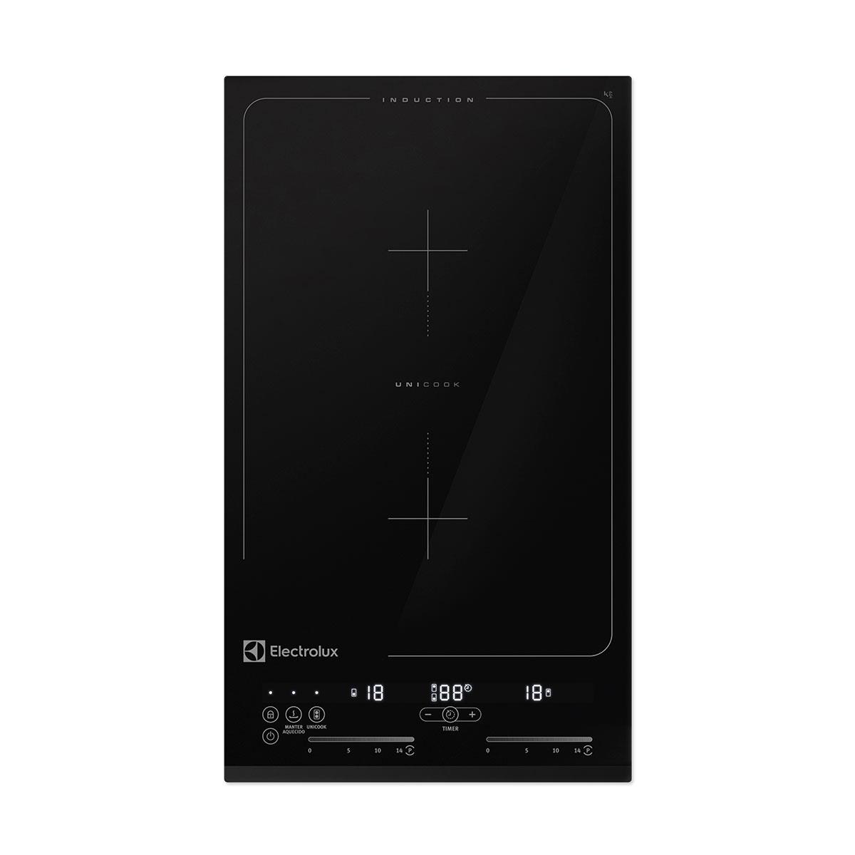 Cooktop por Indução Electrolux IC30 Dominó 2 Bocas Timer e Função Turbo