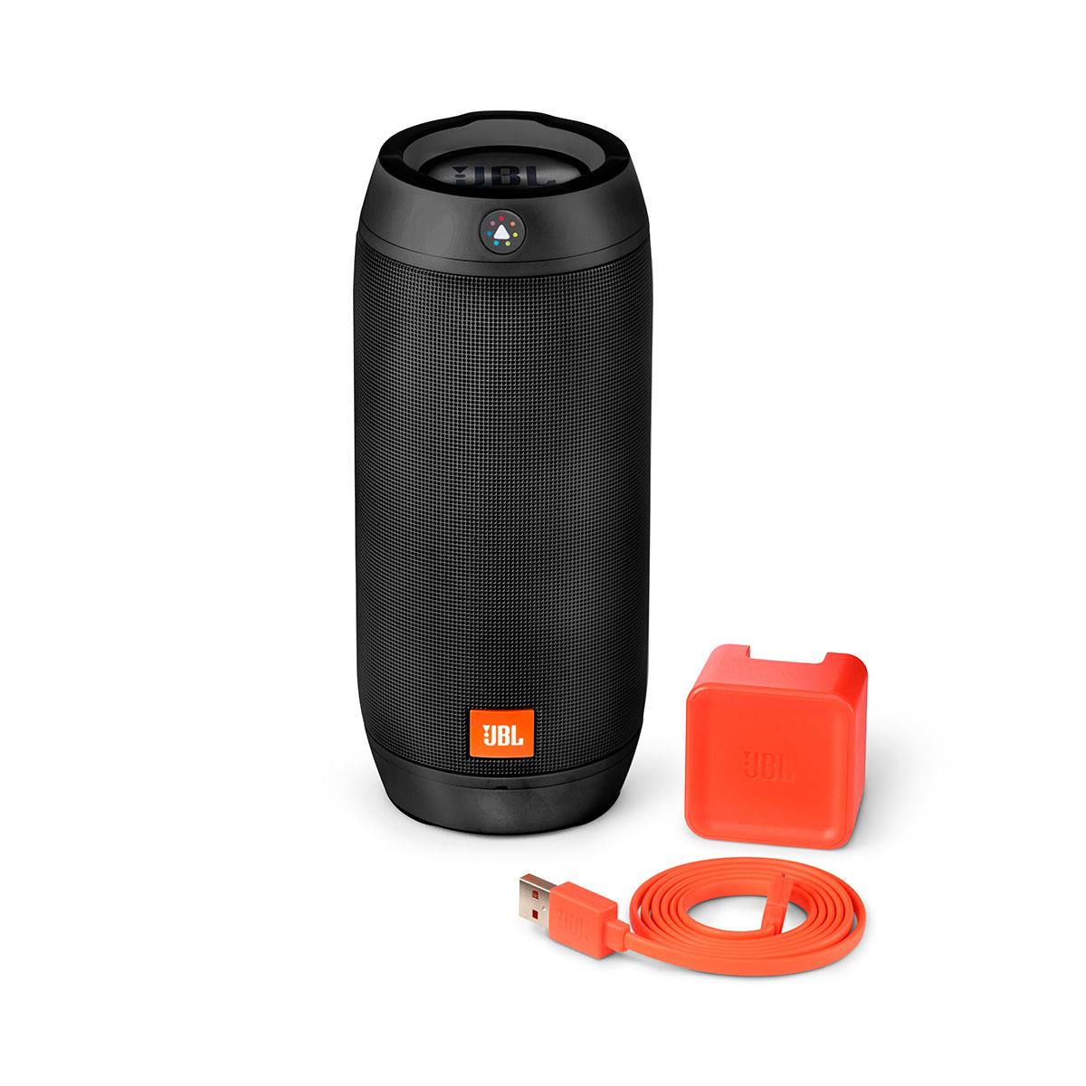 Caixa de Som Portátil JBL Pulse 2 Preta 16W Bluetooth e Iluminação LED
