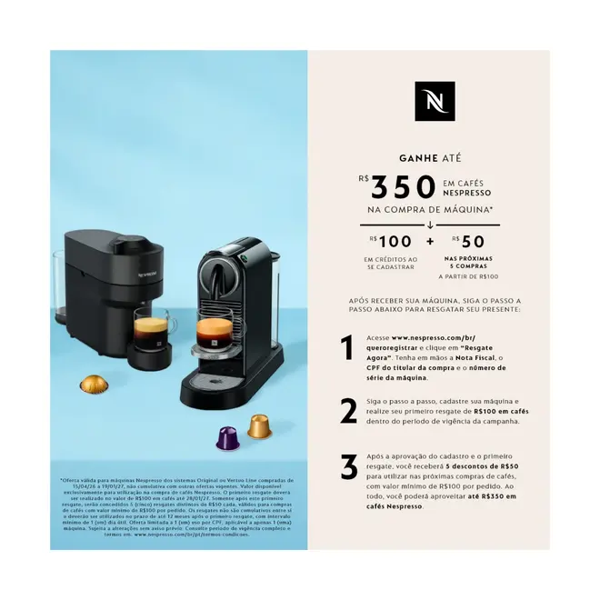Nespresso Cafeteira Citiz Black D113 127v D113-Br-Bk-Ne2-127v