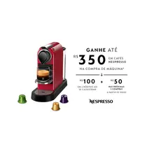 Nespresso Cafeteira Citiz Cherry Red C113 127v C113-Br-Cr-Ne2-127v