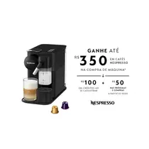 Nespresso Cafeteira Lattissima One Preta F121-Br-Bk-Ne-127v