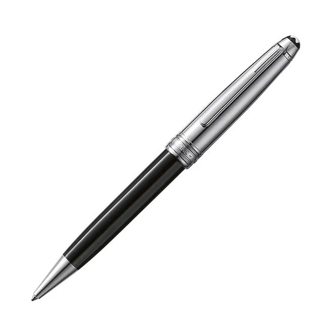 Montblanc Meisterstuck Solitaire Doue Stainless Steel 163 Black|Silver Rollerball Pen - Refurbished selling